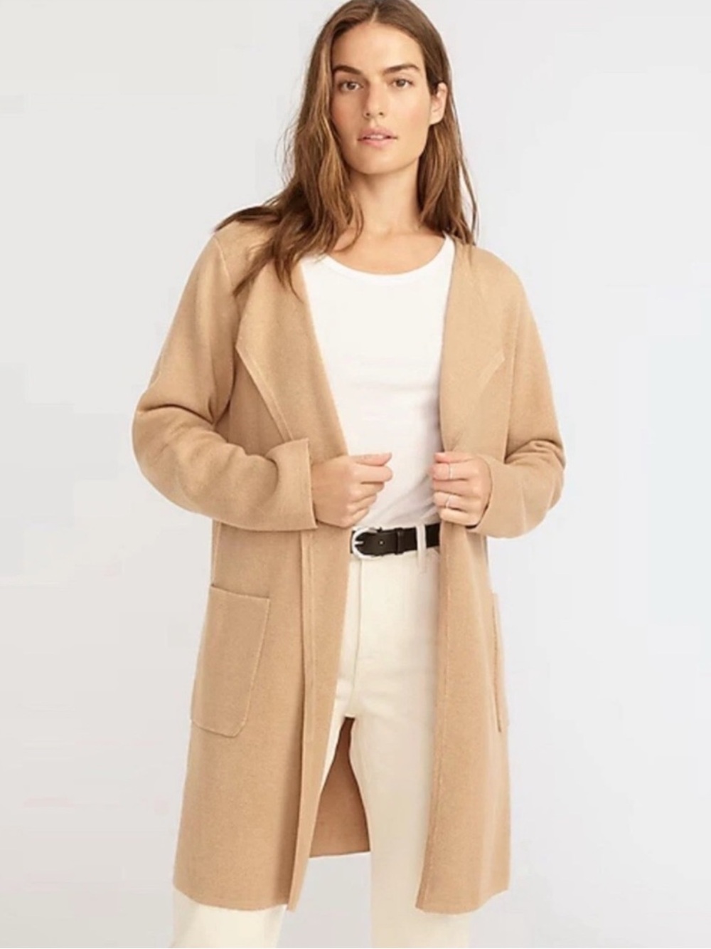 J. Crew Juliette Collarless Sweater-Blazer Size Medium